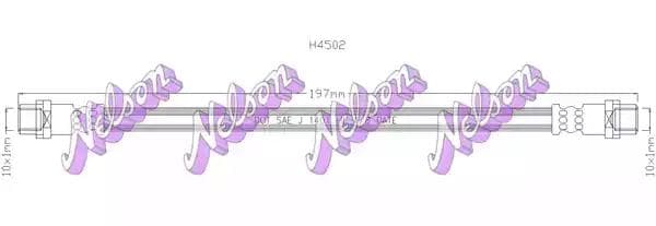 h4502 KAWE Гальмівний шланг для Audi A6