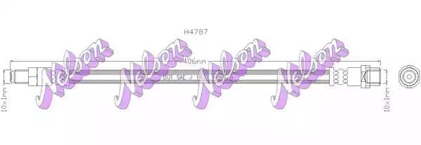 h4787 KAWE Тормозной шланг