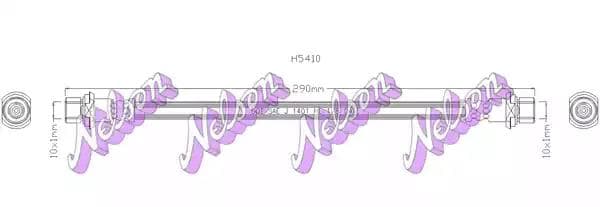 h5410 KAWE Гальмівний шланг
