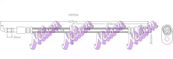 h5936 KAWE Гальмівний шланг
