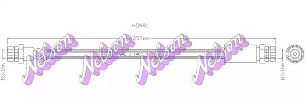 h5981 KAWE Тормозной шланг