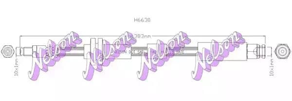 h6630 KAWE Гальмівний шланг