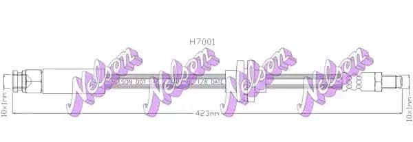 h7001 KAWE Гальмівний шланг