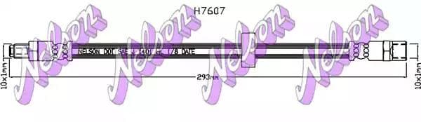 h7607 KAWE Тормозной шланг