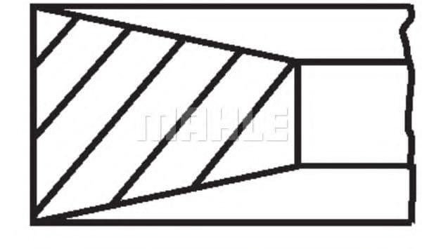 011 RS 10101 0N0 Mahle Комплект поршневых колец