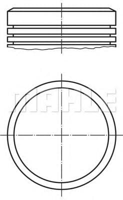 040 02 00 Mahle Поршень двигуна