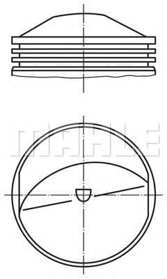 503 71 00 Mahle Поршень двигуна для Porsche 911