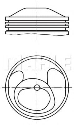 503 81 00 Mahle Поршень двигуна для Porsche 911