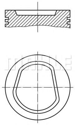 030 42 02 Mahle Поршень двигуна