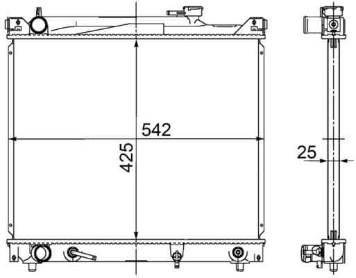 cr754000s Mahle Радіатор охолодження двигуна