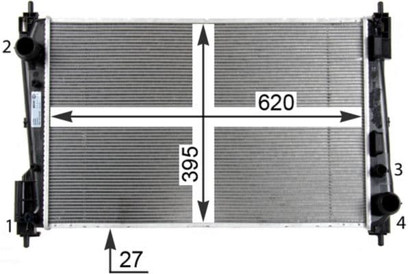 cr1111000p Mahle Радіатор охолодження двигуна