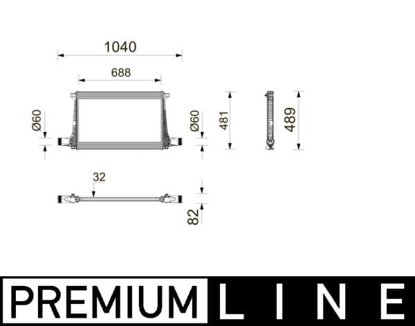 ci743000p Mahle Інтеркулер