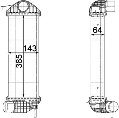 ci244000p Mahle Интеркулер для Renault Kangoo