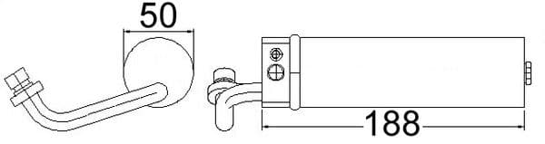 ad68000s Mahle Осушувач кондиціонера для Nissan Qashqai
