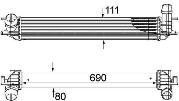 ci155000p Mahle Интеркулер