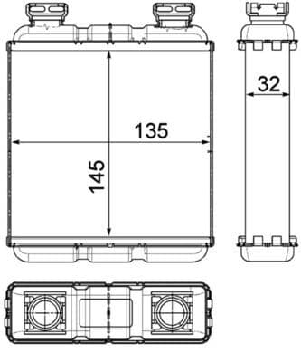 ah188000p Mahle Радиатор печки для Smart Fortwo