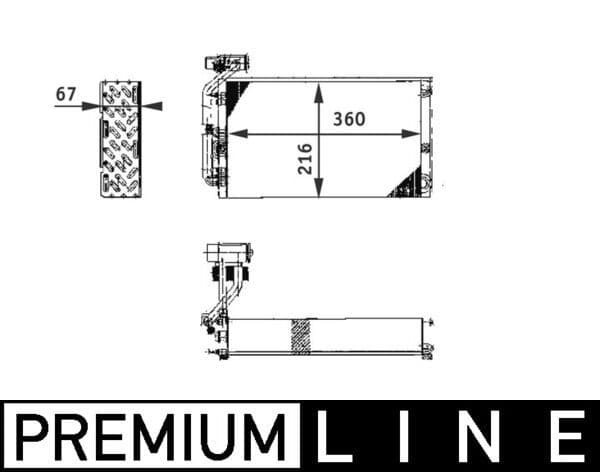 ae61000p Mahle Випарник кондиціонера
