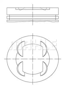 011pi00110000 Mahle Поршень двигуна