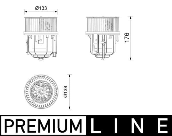 ab416000p Mahle Вентилятор салона