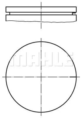 021 03 00 Mahle Поршень двигателя