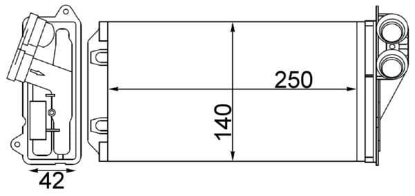 ah245000s Mahle Радіатор пічки
