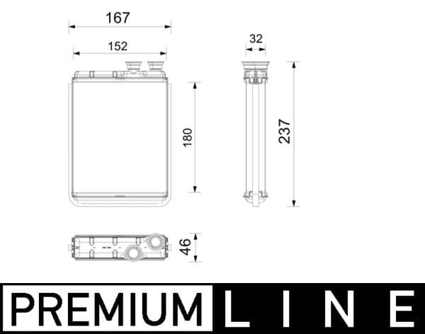 ah365000p Mahle Радиатор печки