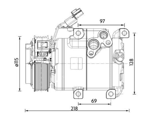 acp1467000p Mahle Компрессор кондиционера для Hyundai H350