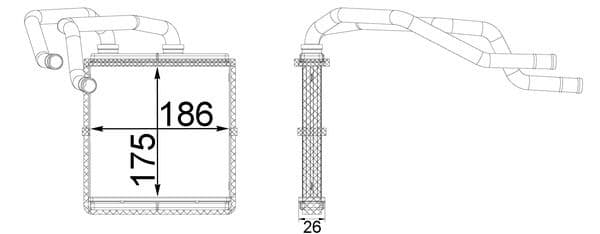 ah254000s Mahle Радиатор печки