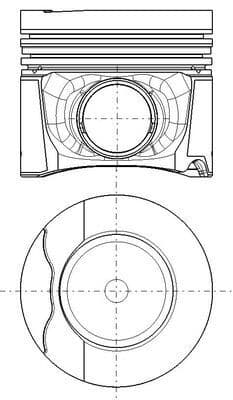 037pi00152001 Mahle Поршень двигуна