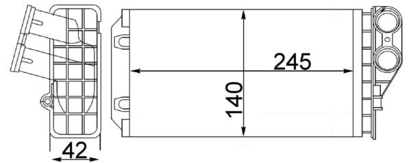 ah82000s Mahle Радіатор пічки