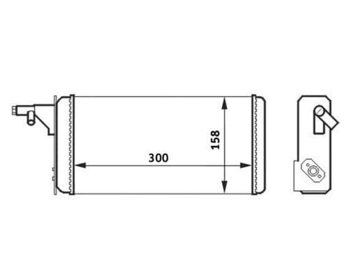 ah40000s Mahle Радіатор пічки для Iveco Daily II