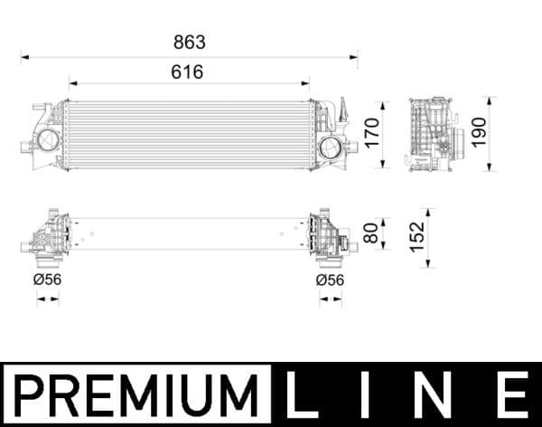 ci736000p Mahle Інтеркулер