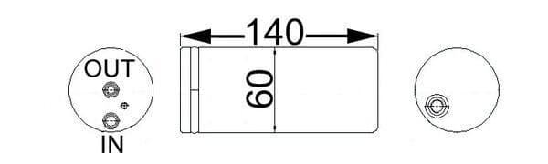 ad65000s Mahle Осушувач кондиціонера для Nissan Almera