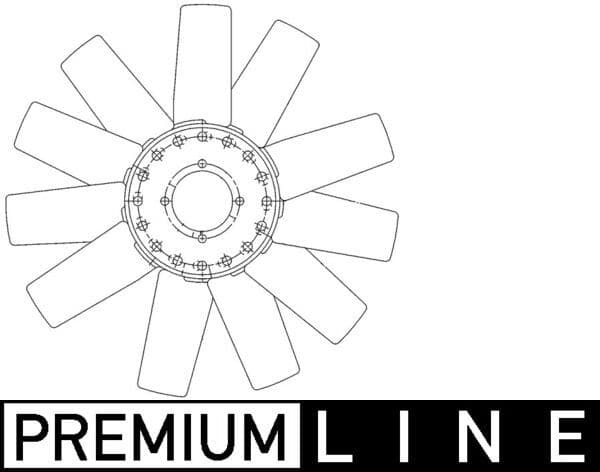 CFW73000P Mahle Крильчатка вентилятора системи охолодження двигуна