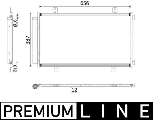 ac70000p Mahle Радіатор кондиціонера