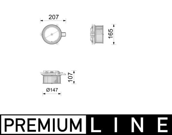 ab436000p Mahle Вентилятор салону для BMW iX