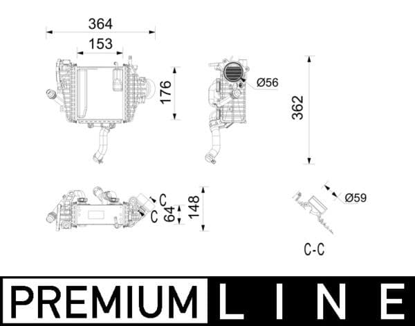 ci737000p Mahle Інтеркулер
