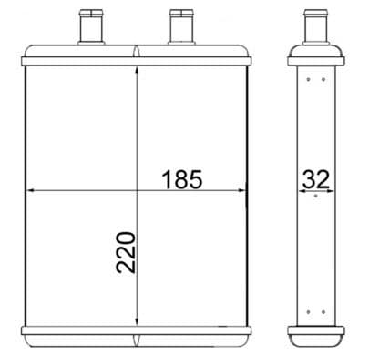 ah2000s Mahle Радіатор пічки