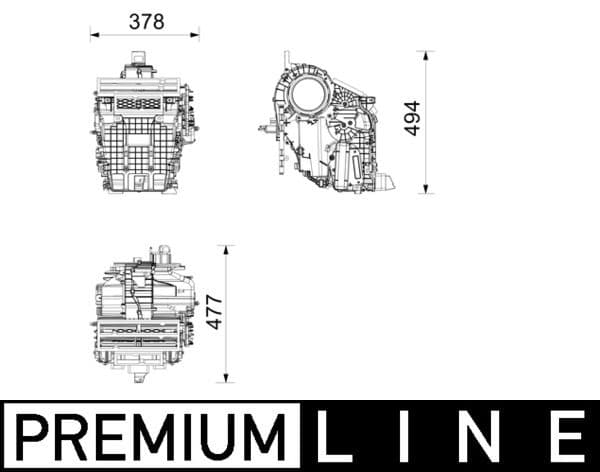 ae263000p Mahle Испаритель кондиционера для Peugeot 208