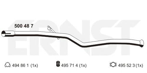 500487 Ernst Приймальна труба