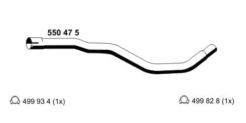 550475 Ernst Приемная труба