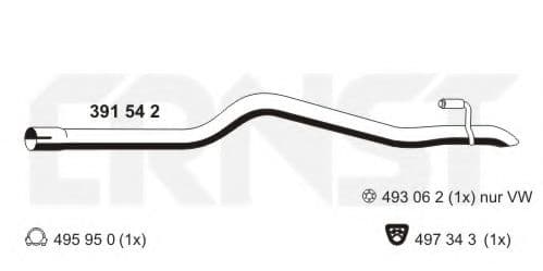 391542 Ernst Приймальна труба