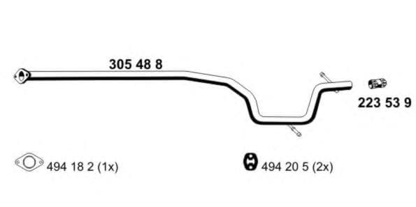 305488 Ernst Приймальна труба