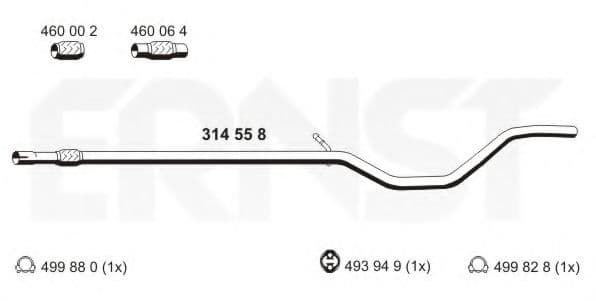 314558 Ernst Приймальна труба