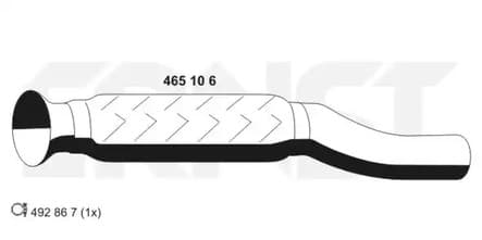 465106 Ernst Приемная труба