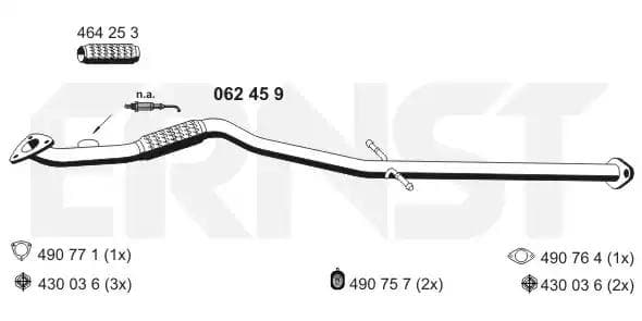 062459 Ernst Приемная труба