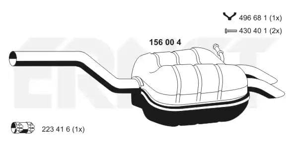 156004 Ernst Глушник вихлопних газів кінцевий