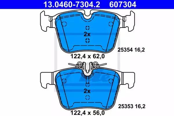 13046073042 ATE Гальмівні колодки для Mercedes C-Class