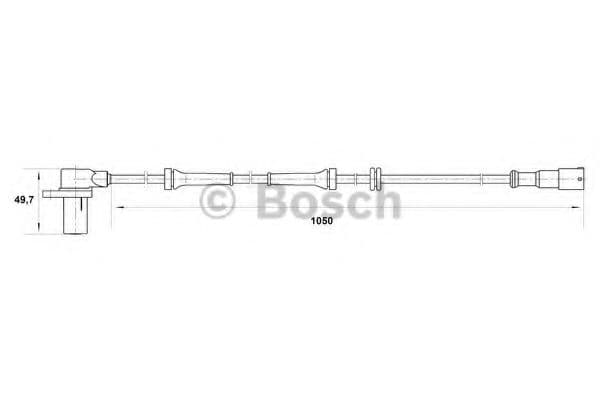 0 265 006 414 Bosch Датчик ABS для Daewoo Leganza