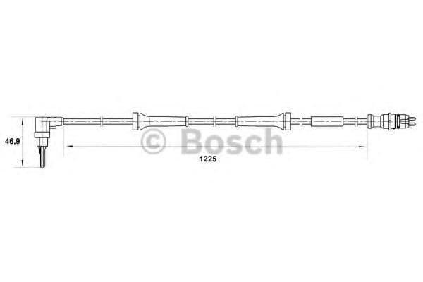 0 265 007 039 Bosch Датчик ABS для Fiat Multipla